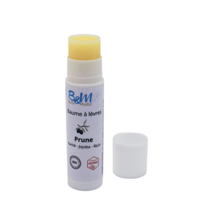 baume lèvres bio prune bulle et maille