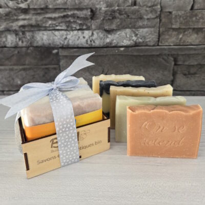 coffret cadeaux savons artisanaux bulle et maille