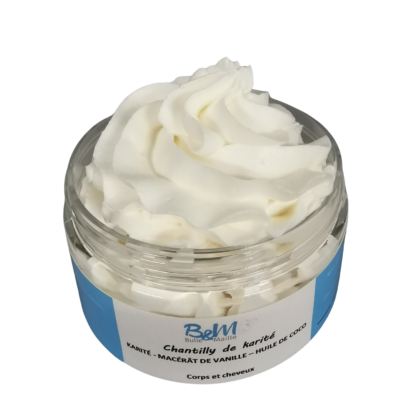 chantilly de karité vanille coco bulle et maille